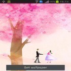 Outre le fond d'écran animé Arbre avec des feuilles tombantes  pour Android téléchargez l'apk gratuit de screensaver Arbre d'amour .
