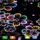 Outre le fond d'écran animé Ourson polaire pour Android téléchargez l'apk gratuit de screensaver Fleurs de néon .