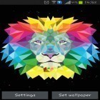 Téléchargez Lion de néon sur Android et d'autres fonds d'écran animés gratuits pour HTC Desire.