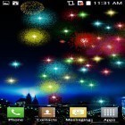 Outre le fond d'écran animé Les feuilles fraîches  pour Android téléchargez l'apk gratuit de screensaver Feux d'artifice de Nouvel an 2016.