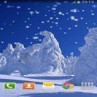 Outre le fond d'écran animé Ange brillant  pour Android téléchargez l'apk gratuit de screensaver Nouvel an: Neige.