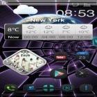 Outre le fond d'écran animé La nature nocturne  pour Android téléchargez l'apk gratuit de screensaver Tunnel du futur 3D.