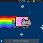 Outre le fond d'écran animé Papillon  pour Android téléchargez l'apk gratuit de screensaver Chat Nyan.