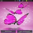 Outre le fond d'écran animé Paysage  pour Android téléchargez l'apk gratuit de screensaver Papillon rose .