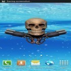Outre le fond d'écran animé La Terre  pour Android téléchargez l'apk gratuit de screensaver Crâne de pirate.