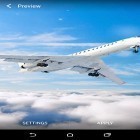Outre le fond d'écran animé Feuilles  pour Android téléchargez l'apk gratuit de screensaver Avions.