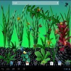 Outre le fond d'écran animé Fleurs de néon  pour Android téléchargez l'apk gratuit de screensaver Aquarium de cire à modeler .
