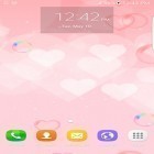 Outre le fond d'écran animé Mega particules  pour Android téléchargez l'apk gratuit de screensaver Amour lilas et rose.