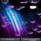 Outre le fond d'écran animé Petit tigre pour Android téléchargez l'apk gratuit de screensaver Coeur violet.