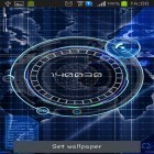 Outre le fond d'écran animé Bulles de néon pour Android téléchargez l'apk gratuit de screensaver Radar: Pendule digitale.