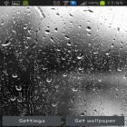 Outre le fond d'écran animé Dinosaure  pour Android téléchargez l'apk gratuit de screensaver Gouttes de la pluie .