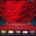 Outre le fond d'écran animé Le bois de bambou 3D  pour Android téléchargez l'apk gratuit de screensaver Feuilles rouges .