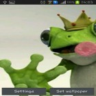 Outre le fond d'écran animé Les planètes  pour Android téléchargez l'apk gratuit de screensaver Grenouille royale .