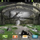 Outre le fond d'écran animé Les feuilles fraîches  pour Android téléchargez l'apk gratuit de screensaver Cimetière effrayant.