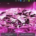 Outre le fond d'écran animé Fluide  pour Android téléchargez l'apk gratuit de screensaver Diamants luisants.