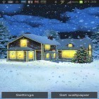 Outre le fond d'écran animé Maison de bambou 3D  pour Android téléchargez l'apk gratuit de screensaver Neige HD.