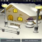 Outre le fond d'écran animé Friandises  pour Android téléchargez l'apk gratuit de screensaver Chute de neige 3D.