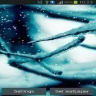 Outre le fond d'écran animé Aimables  pour Android téléchargez l'apk gratuit de screensaver Chute de neige.