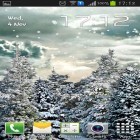 Outre le fond d'écran animé Pigeons  pour Android téléchargez l'apk gratuit de screensaver Chute de neige.