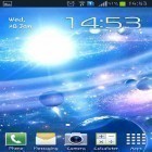 Outre le fond d'écran animé Fleurs de néon   pour Android téléchargez l'apk gratuit de screensaver Galaxie spatiale .