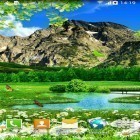 Outre le fond d'écran animé Son de la cheminée   pour Android téléchargez l'apk gratuit de screensaver Un paysage d`été .