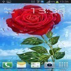 Outre le fond d'écran animé Eau bleue  pour Android téléchargez l'apk gratuit de screensaver Pluie d'été: Fleurs .