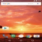 Outre le fond d'écran animé Le volcan 3D pour Android téléchargez l'apk gratuit de screensaver Coucher du soleil .