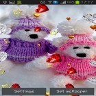 Outre le fond d'écran animé Le sapin de Noël 3D pour Android téléchargez l'apk gratuit de screensaver Ours de pluche: Amour.