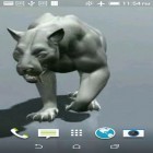 Outre le fond d'écran animé Les blocs pour Android téléchargez l'apk gratuit de screensaver Tigre .