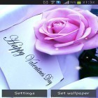 Outre le fond d'écran animé Horloge multicolore  pour Android téléchargez l'apk gratuit de screensaver Jour de la Saint-Valentin.