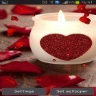 Outre le fond d'écran animé Chat-stalker pour Android téléchargez l'apk gratuit de screensaver Jour de la Saint-Valentin: Bougies.