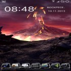Outre le fond d'écran animé Désert des trésors  pour Android téléchargez l'apk gratuit de screensaver Le volcan 3D.