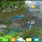 Outre le fond d'écran animé Santa de Noël HD.  pour Android téléchargez l'apk gratuit de screensaver Jardin d'eau.