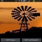 Outre le fond d'écran animé Mangouste pour Android téléchargez l'apk gratuit de screensaver Moulin à vent.