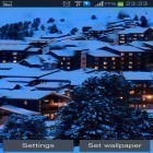 Outre le fond d'écran animé Feux d'artifice pour Android téléchargez l'apk gratuit de screensaver Montagnes hivernales de nuit.