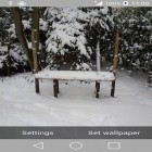 Outre le fond d'écran animé Bel hiver  pour Android téléchargez l'apk gratuit de screensaver Chute de neige d'hiver.