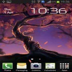 Outre le fond d'écran animé Lotus  pour Android téléchargez l'apk gratuit de screensaver Terre de bois.