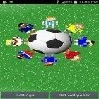 Outre le fond d'écran animé Chute de neige d'hiver  pour Android téléchargez l'apk gratuit de screensaver Robots mondiaux de foot.