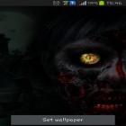 Outre le fond d'écran animé Terre et espace pour Android téléchargez l'apk gratuit de screensaver Oeil de zombi.
