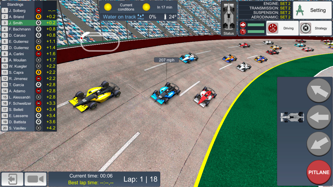 Télécharger American Speedway Manager pour Android gratuit.
