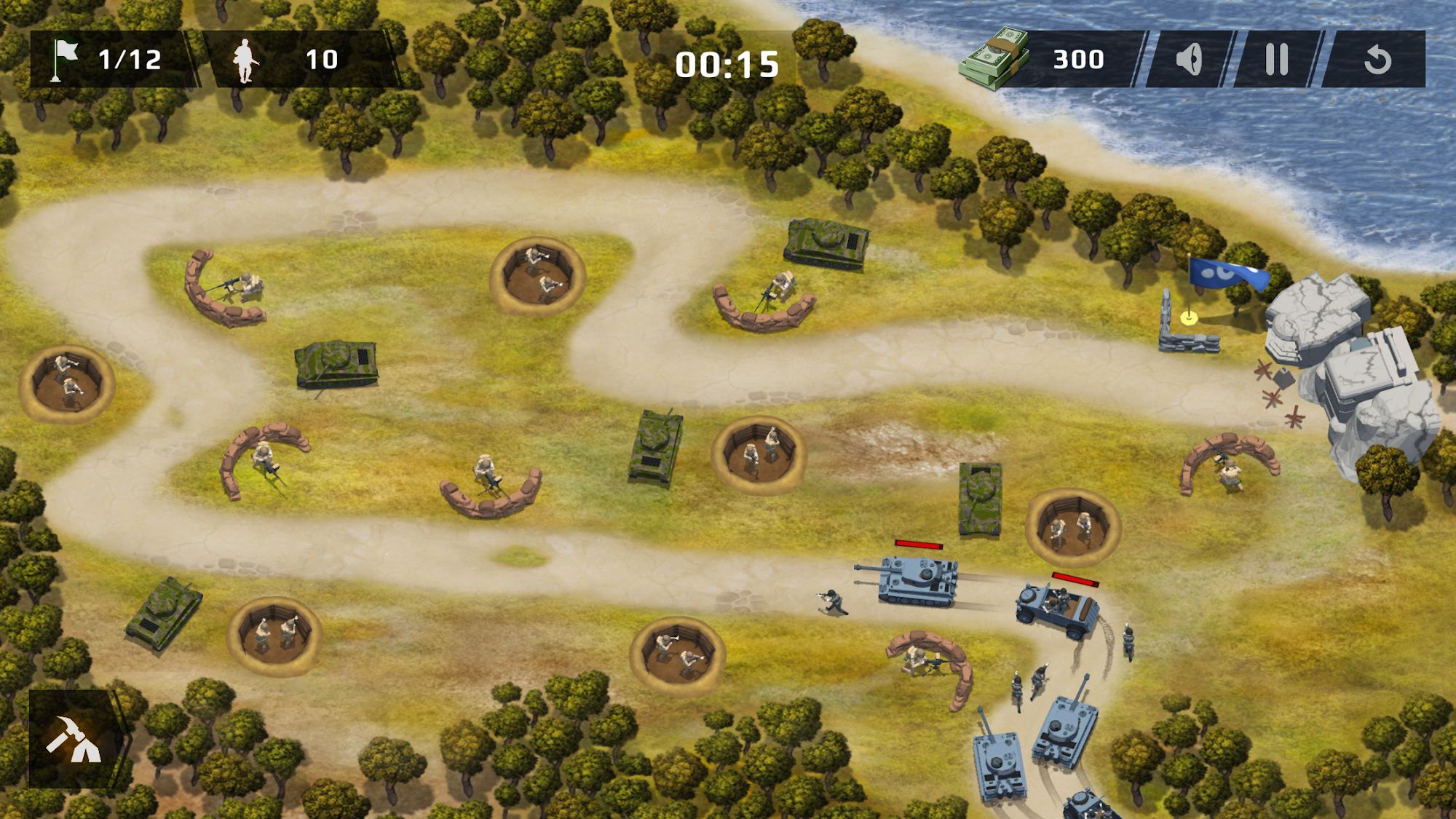 Télécharger WWII Defense: RTS Army TD game pour Android A.n.d.r.o.i.d. .5...0. .a.n.d. .m.o.r.e gratuit.
