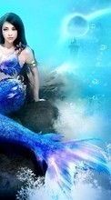 Télécharger une image Filles,Fantaisie,Mermaids pour le portable gratuitement.