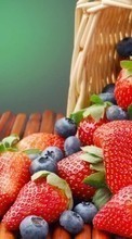 Télécharger une image Nourriture,Fruits,Blueberry,Fraise pour le portable gratuitement.