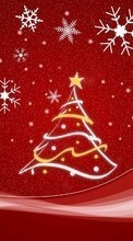Télécharger une image 540x960 Fêtes,Nouvelle Année,Sapins,Noël,Dessins pour le portable gratuitement.