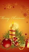 Télécharger une image 800x480 Noël,Bougies,Fêtes,Nouvelle Année pour le portable gratuitement.