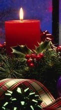 Télécharger une image 800x480 Fêtes,Nouvelle Année,Noël,Bougies pour le portable gratuitement.
