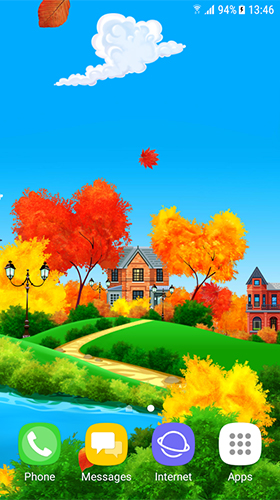 Télécharger gratuitement le fond d'écran animé Journée ensoleillée d'autumn  sur les portables et les tablettes Android.