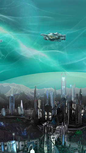 Colonie profonde sous-marine   - télécharger gratuit un fond d'écran animé Fantasy pour le portable.