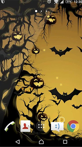 Télécharger gratuitement le fond d'écran animé Halloween  sur les portables et les tablettes Android.