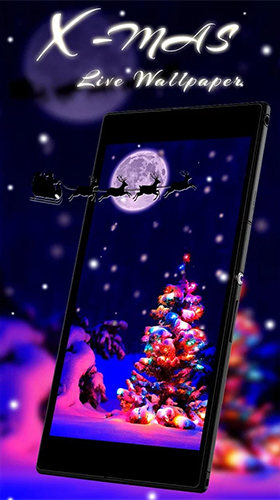 Télécharger Sapin de Noël  , fond d'écran animé gratuit pour Android sur le bureau. 